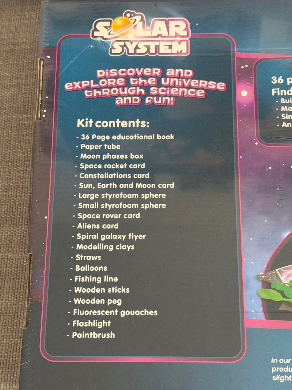 Solar System DIY Kids Toy - Purple Space Exploration Kit - Picture 5 of 5